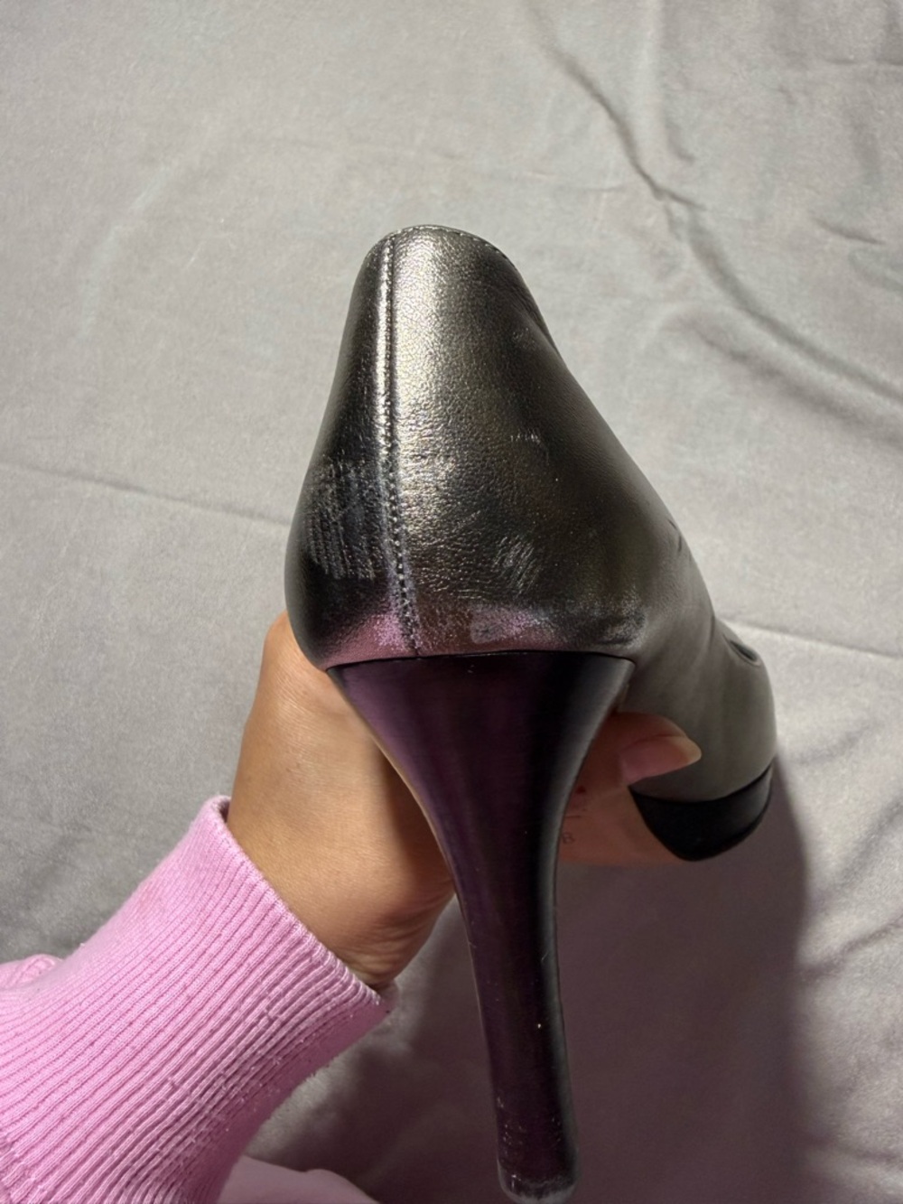 Gucci Metallic Bronze Platform Pumps Heels‎ Size 8B Fits 7-7.5 Made In Italy - Picture 7 of 8